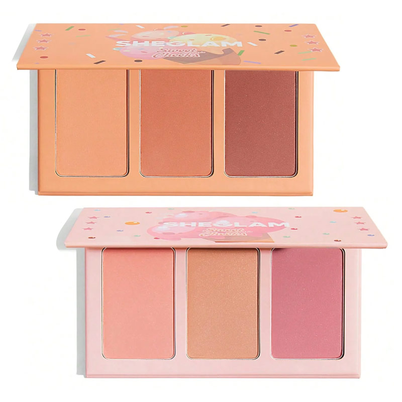 پالت رژگونه سه رنگ SWEET CHEEKS شیگلم SHEGLAM