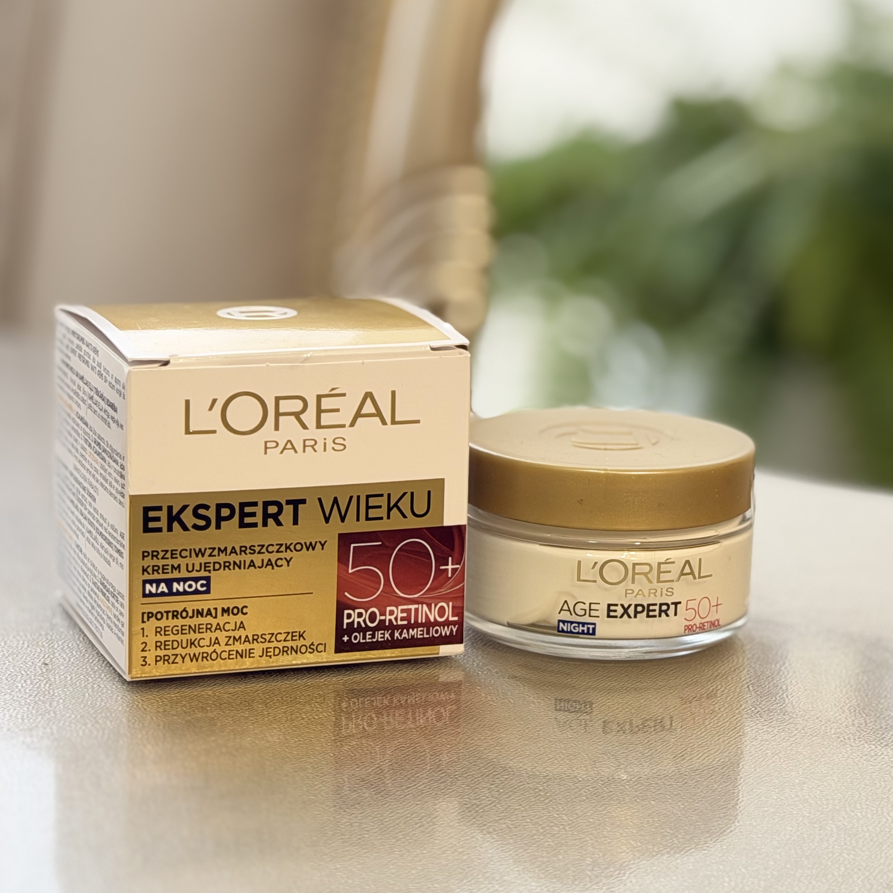 کرم شب ضد چروک لورآل Age Expert 50+ Pro-Retinol | حجم 50 میلی‌لیتر